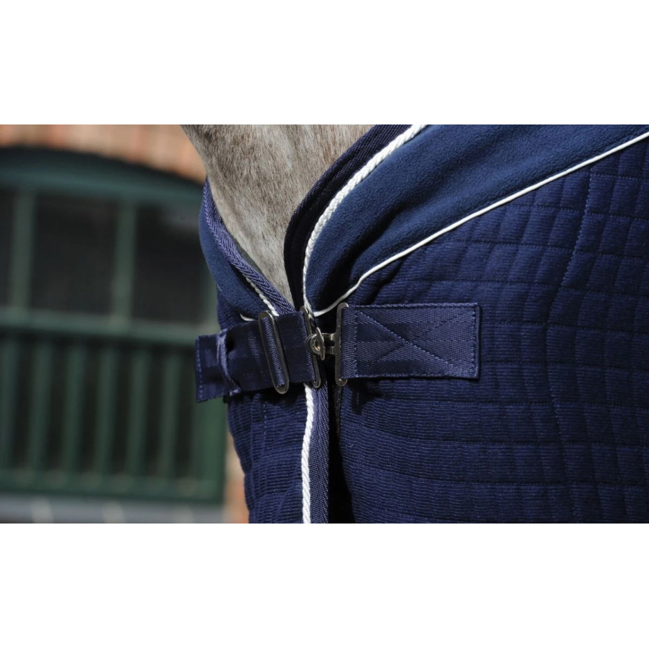 Weatherbeeta Thermocell Standard Hals Kühler Fleece Decke 100621 - Navy / White